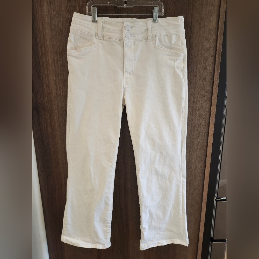 Kut from the Kloth White Wide-Leg Flare Jeans Size 12